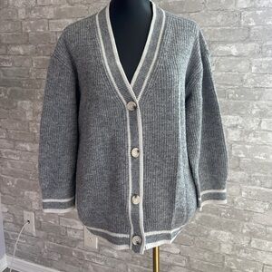 a new day Gray Button-Up Cardigan